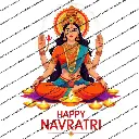 Navratri Maa Durga Digital Print Design